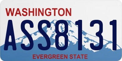 WA license plate ASS8131