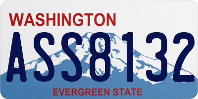 WA license plate ASS8132