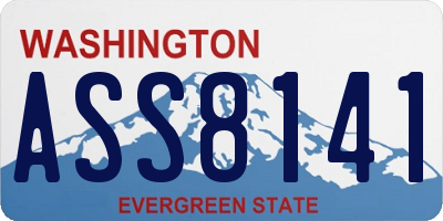 WA license plate ASS8141