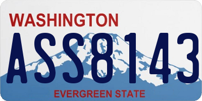 WA license plate ASS8143