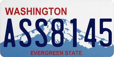 WA license plate ASS8145