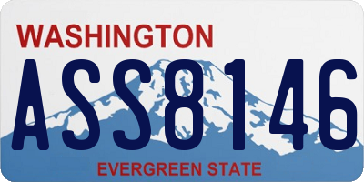 WA license plate ASS8146