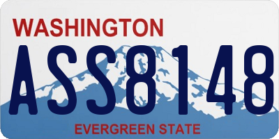 WA license plate ASS8148
