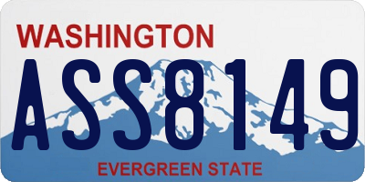 WA license plate ASS8149