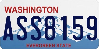 WA license plate ASS8159