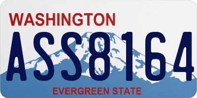 WA license plate ASS8164