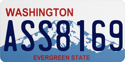WA license plate ASS8169