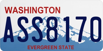 WA license plate ASS8170