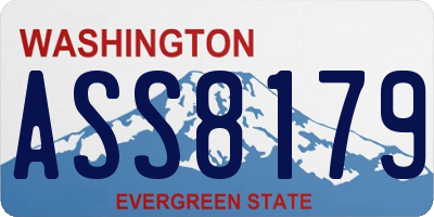 WA license plate ASS8179