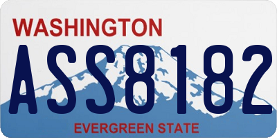 WA license plate ASS8182