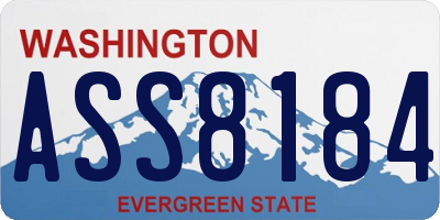 WA license plate ASS8184