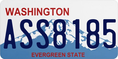 WA license plate ASS8185