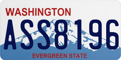 WA license plate ASS8196