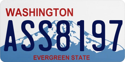 WA license plate ASS8197