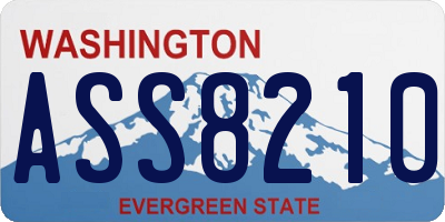 WA license plate ASS8210