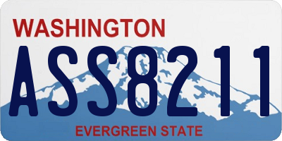 WA license plate ASS8211