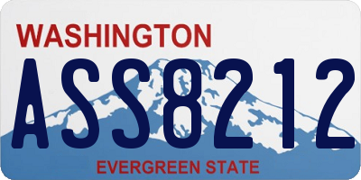 WA license plate ASS8212
