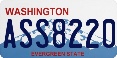 WA license plate ASS8220