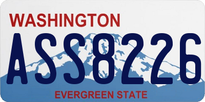 WA license plate ASS8226