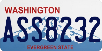WA license plate ASS8232