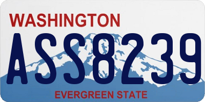 WA license plate ASS8239