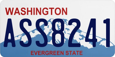 WA license plate ASS8241