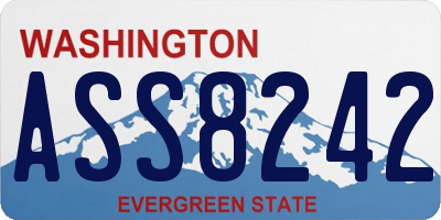 WA license plate ASS8242