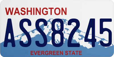 WA license plate ASS8245
