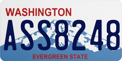WA license plate ASS8248