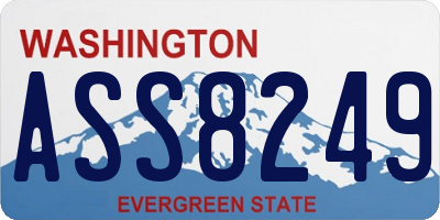 WA license plate ASS8249