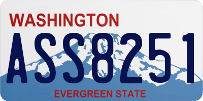 WA license plate ASS8251