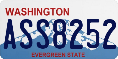 WA license plate ASS8252