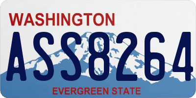 WA license plate ASS8264