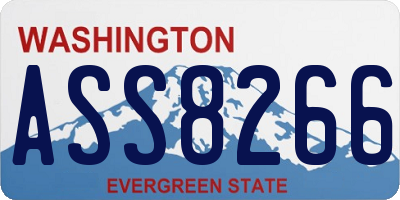 WA license plate ASS8266