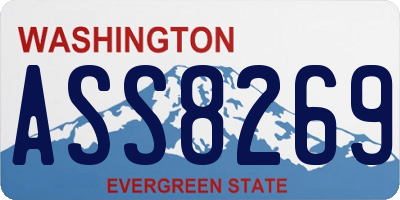 WA license plate ASS8269