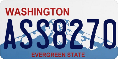WA license plate ASS8270