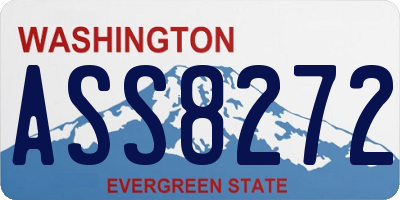 WA license plate ASS8272