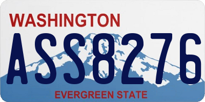 WA license plate ASS8276