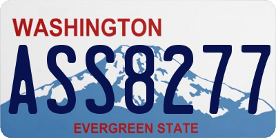 WA license plate ASS8277