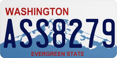 WA license plate ASS8279