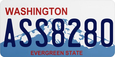WA license plate ASS8280