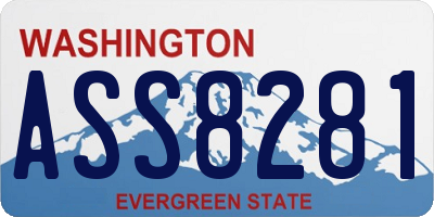 WA license plate ASS8281