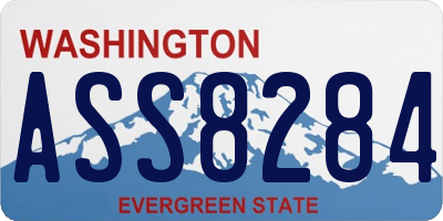 WA license plate ASS8284