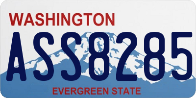 WA license plate ASS8285