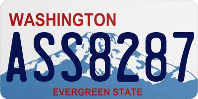 WA license plate ASS8287