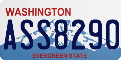 WA license plate ASS8290