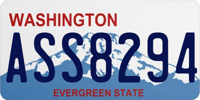 WA license plate ASS8294