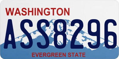 WA license plate ASS8296