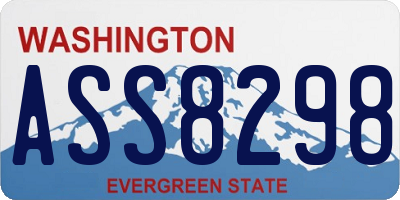 WA license plate ASS8298