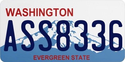 WA license plate ASS8336